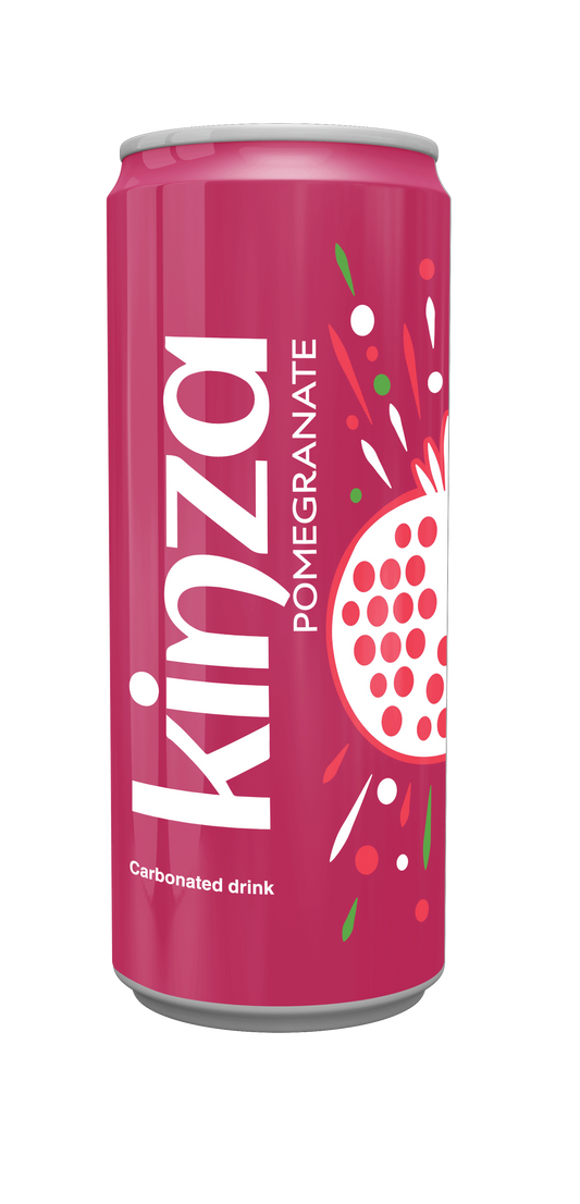 Kinza Pomegranate Carbonated Drink Can, 250ml