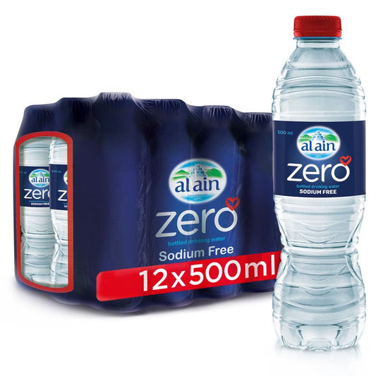 Al Ain Zero Sodium Bottled Drinking Water, 12x500ml