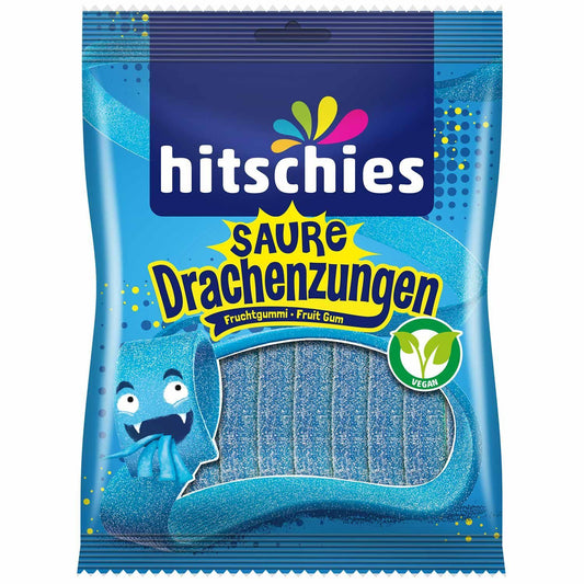 Hitschies Sour Dragon Tongue Fruit Gum, 125g