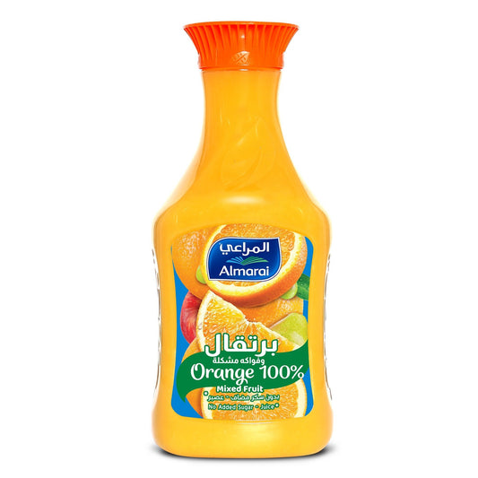 Almarai No Added Sugar Orange with Mixed Fruits Juice, 1.4L