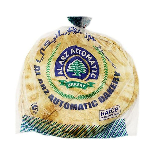 Al Arz Arabic Loaf Bread, Large, 30cm, 6 Pieces