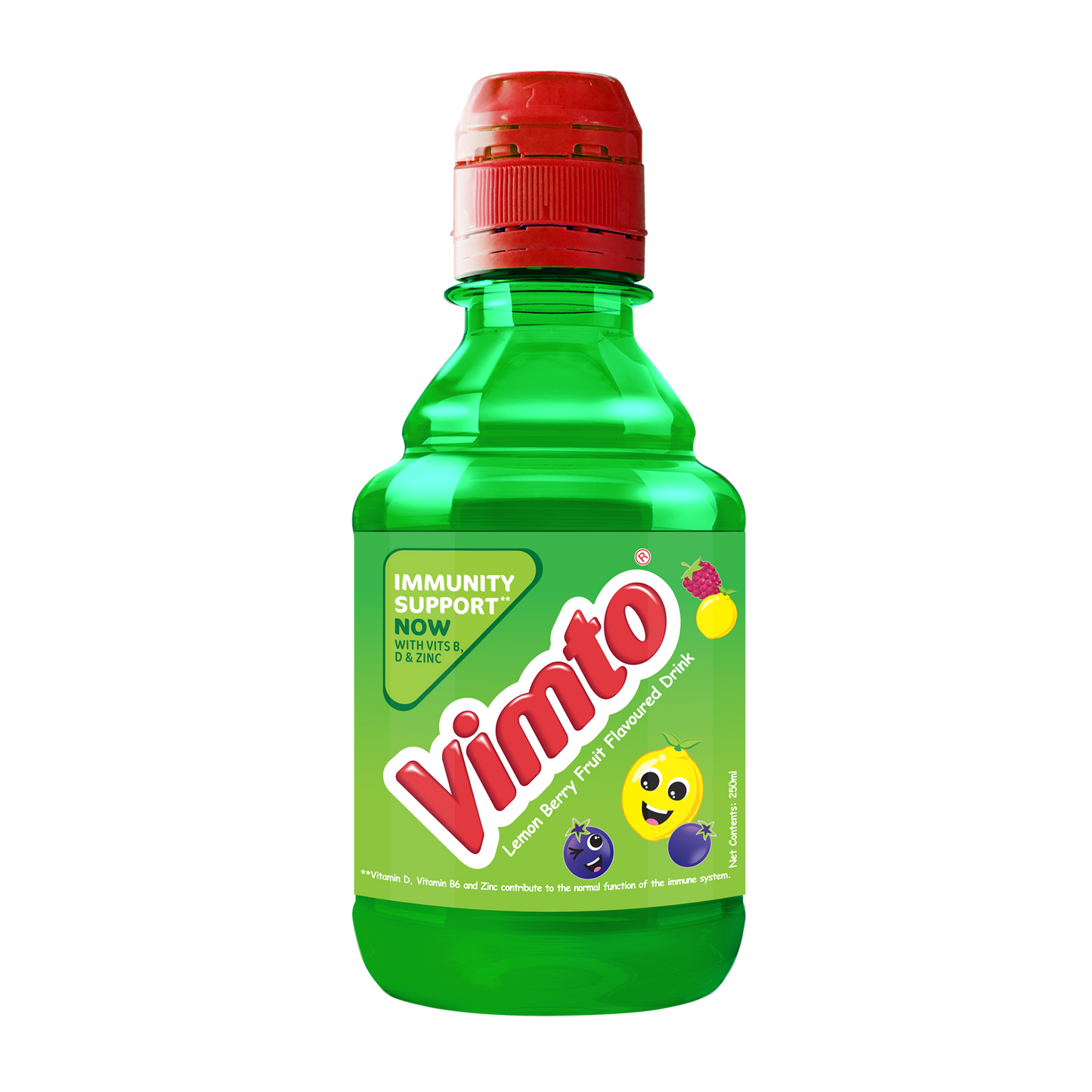Vimto Lemon Berry Flavored Drink With Immunity Support, 250ml