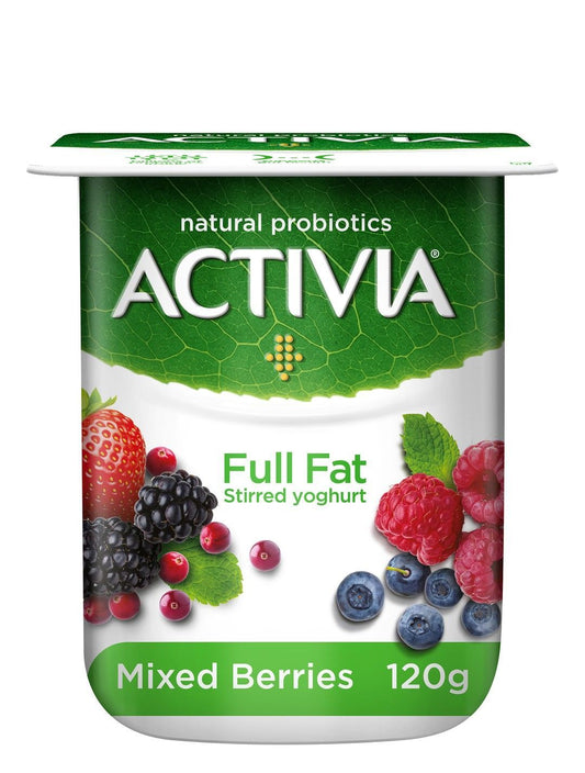 Activia Full Fat Mixed Berry Stirred Yogurt, 120g