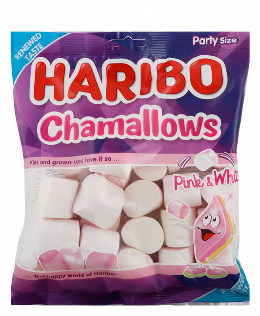 Haribo Chamallows Pink & White Marshmallows, 150g