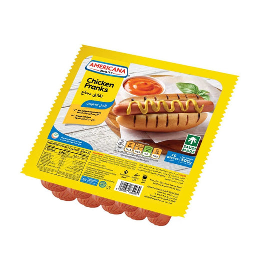 Americana Frozen Chicken Franks, 300g