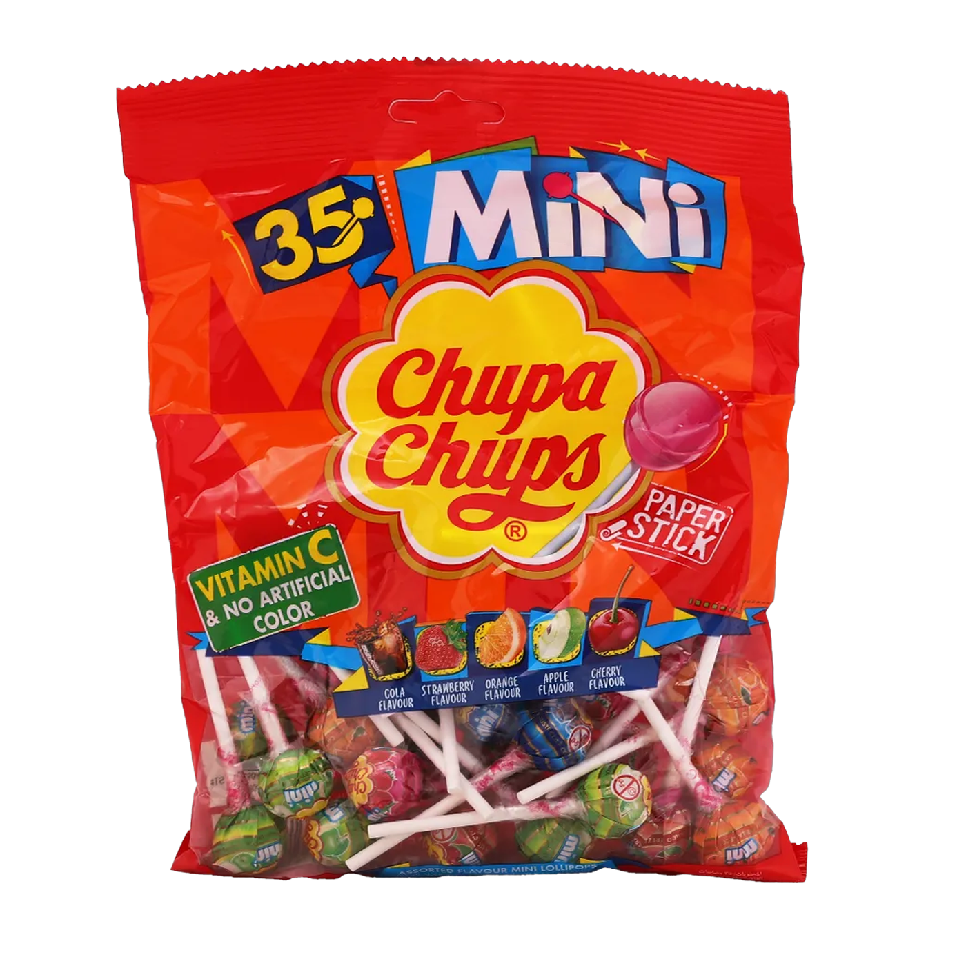 Chupa Chups Mini Lollipops Bag, 210g