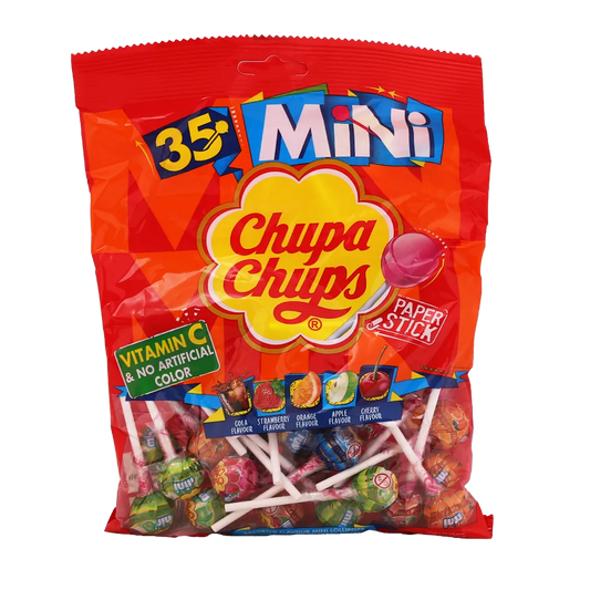 Chupa Chups Mini Lollipops Bag, 210g