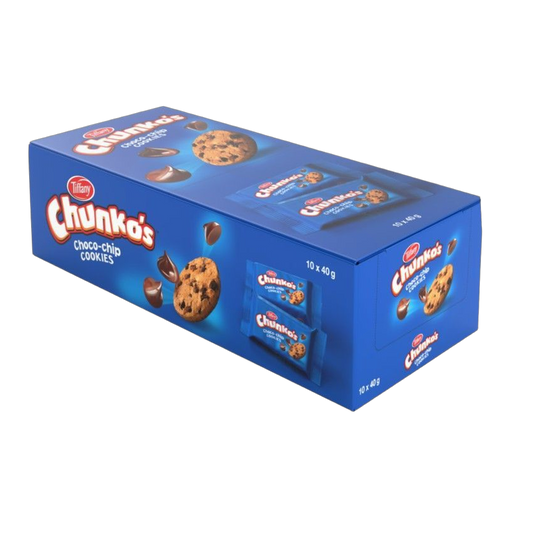 Tiffany Chunko's Original Choco-Chip Cookies, 10x40g