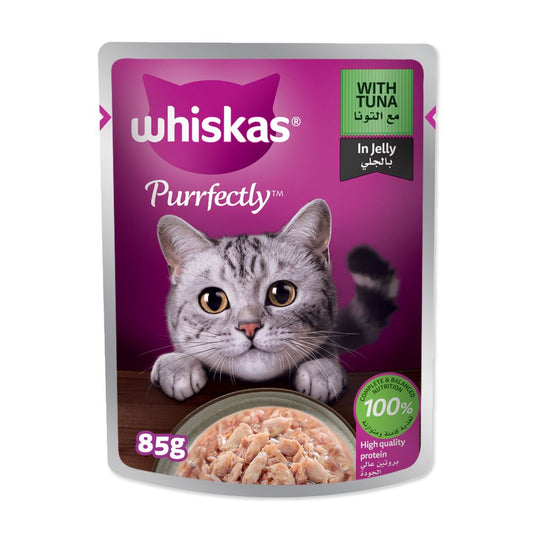 Whiskas Purrfectly Fish with Tuna Wet Cat Food, 85g