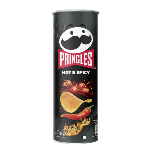 Pringles Hot & Spicy Chips Can, 165g
