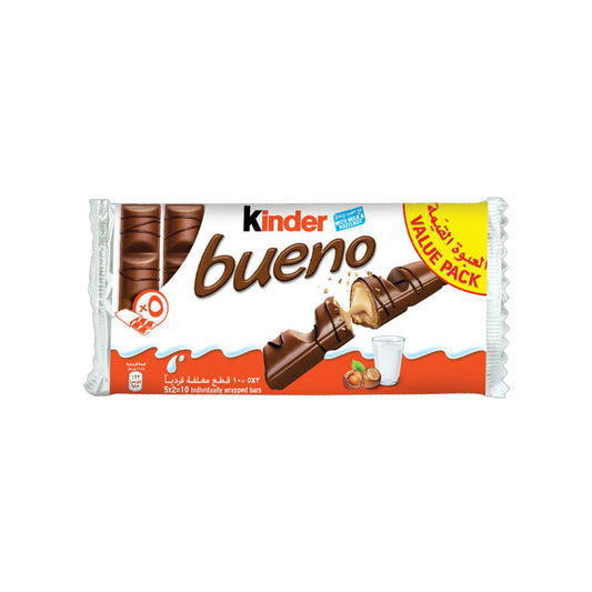 Kinder Bueno Milk Chocolate Bar, 5 Pieces, 215g