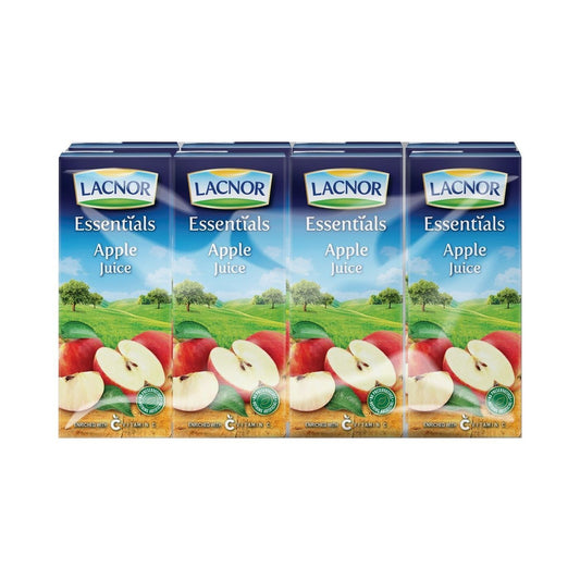 Lacnor Essentials Apple Juice, 8x180ml