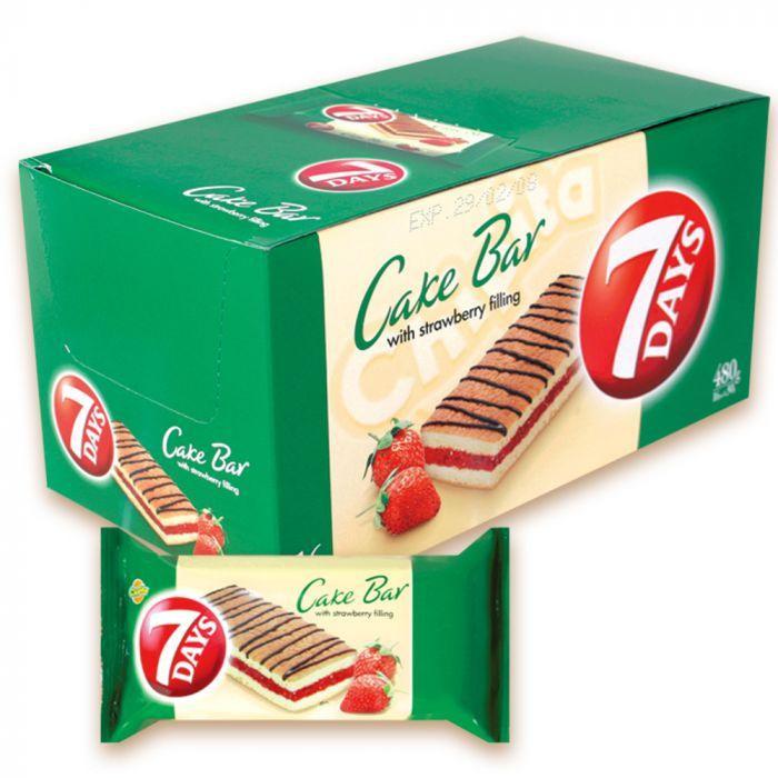 7days cake bar with strawbery 12x25 gm