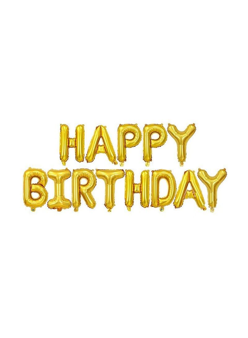 Party Fun Foil Balloon Kit Happy Birthday, 40cm, 13 Pieces