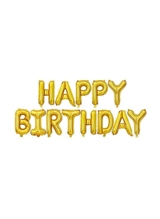 Party Fun Foil Balloon Kit Happy Birthday, 40cm, 13 Pieces
