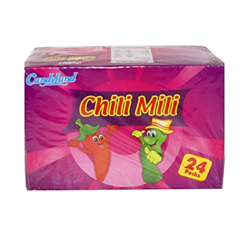 Candyland Chili Mili Spicy Jelly Candy Halal Box Of 24 Packets
