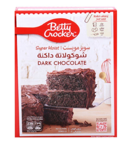 Betty Crocker Super Moist Dark Chocolate Cake Mix, 510g