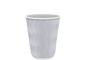 Cosmoplast 8 OZ WHITE RIPPLED PAPER COFFEE CUPS PACK OF 25