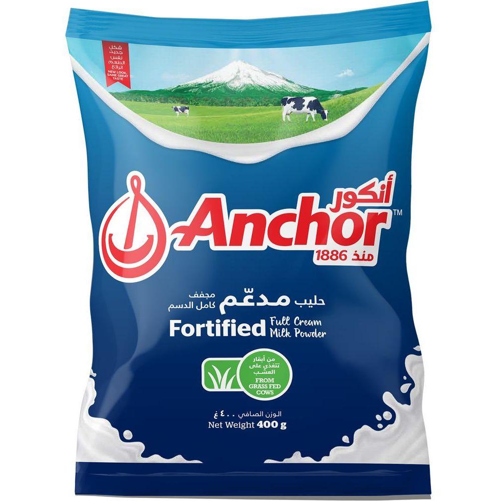 Anchor fortified milk pwdr 400gm