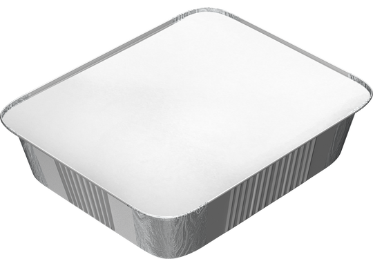 Cosmoplast 3650 CC PACK OF 10 ALUMINIUM CONTAINERS WITH LIDS