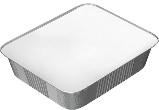 Cosmoplast 3650 CC PACK OF 10 ALUMINIUM CONTAINERS WITH LIDS