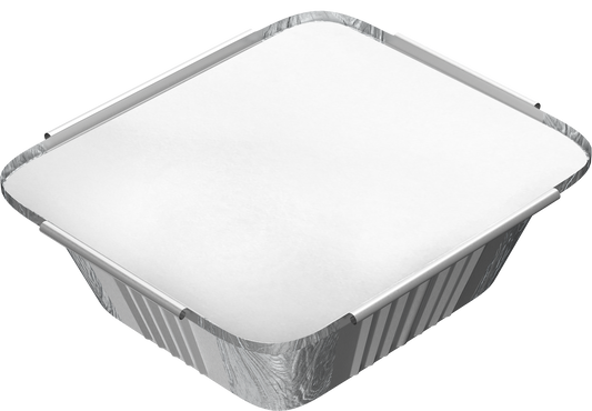 Cosmoplast 2410 CC PACK OF 10 ALUMINIUM CONTAINERS WITH LIDS