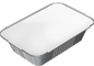 Cosmoplast 890 CC PACK OF 25 ALUMINIUM CONTAINERS WITH LIDS
