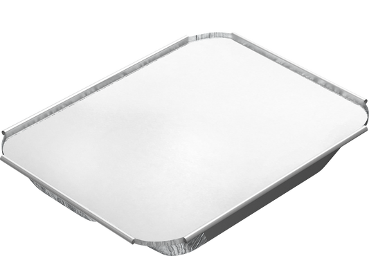 Cosmoplast 760 CC PACK OF 25 3 COMPARTMENTS ALUMINIUM CONTAINERS WITH LIDS