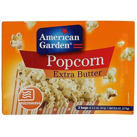 American garden pop corn with extra butter, 273 gm