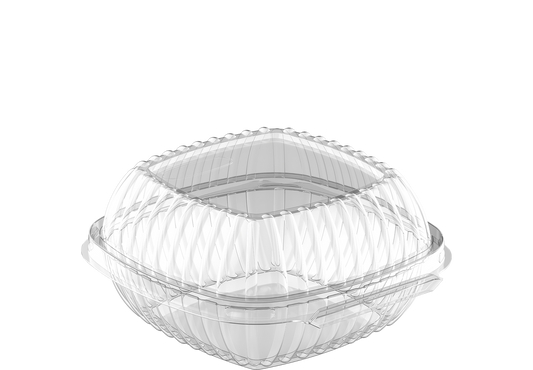 Cosmoplast LARGE BURGER PLASTIC CONTAINERS PACK OF 25
