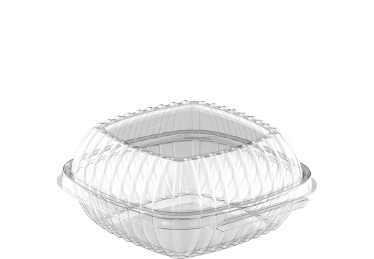 Cosmoplast MEDIUM BURGER PLASTIC CONTAINERS PACK OF 25