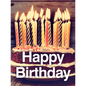 Cake candles happy brithday