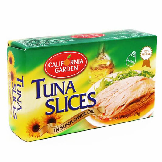California garden tuna slices in sunflower oil 120gm