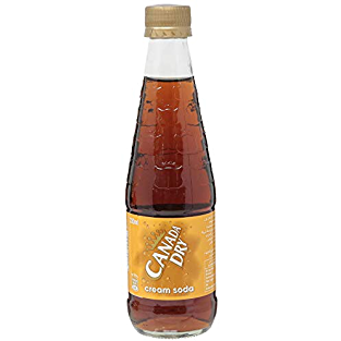 Canada dry crem  soda bottle black 330 ml