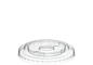 Cosmoplast 82 MM PACK OF 50 FLAT LIDS FOR 8, 10 OZ CLEAR PLASTIC CUPS