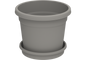Cosmoplast 16" ROUND FLOWERPOT WITH TRAY