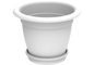 Cosmoplast 20" ROUND FLOWERPOT WITH TRAY