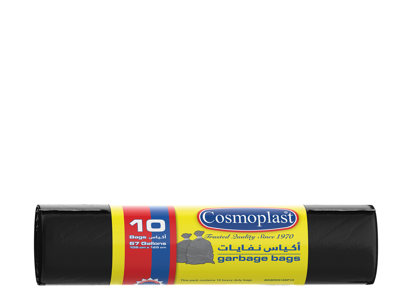 Cosmoplast GARBAGE BAGS 67 GALLONS 105 X 125 CM