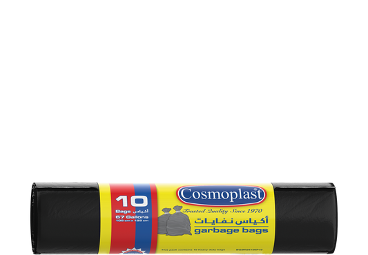 Cosmoplast GARBAGE BAGS 67 GALLONS 105 X 125 CM