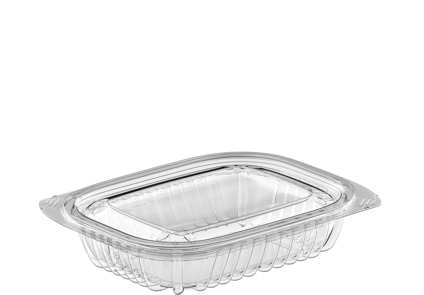 Cosmoplast 8 OZ PACK OF 20 CLEAR GENERAL PURPOSE CONTAINERS WITH LIDS