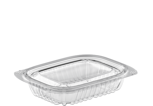 Cosmoplast 8 OZ PACK OF 20 CLEAR GENERAL PURPOSE CONTAINERS WITH LIDS
