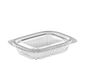 Cosmoplast 8 OZ PACK OF 20 CLEAR GENERAL PURPOSE CONTAINERS WITH LIDS