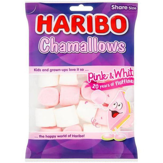 Haribo chamallows pink &white 25g