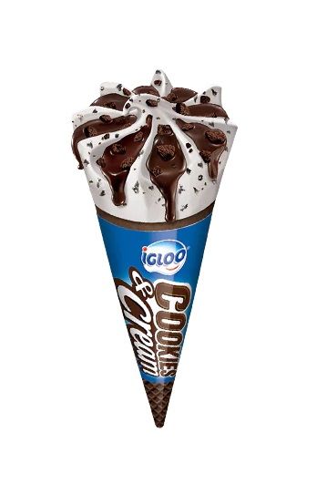 Igloo Cookies & Cream Cone Ice Cream 120 ml