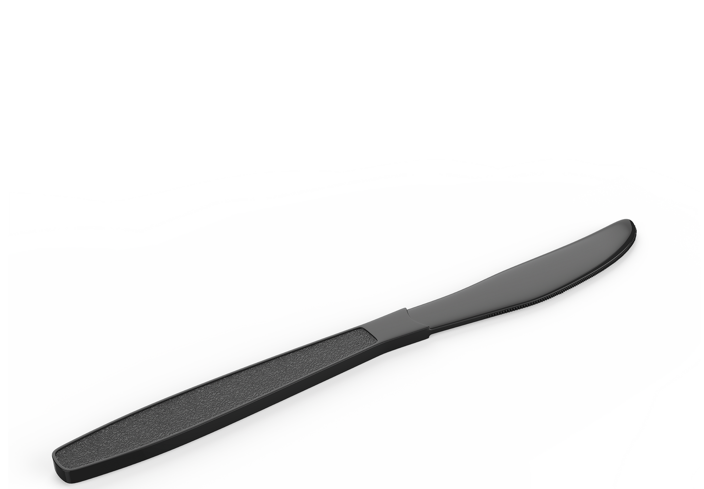 Cosmoplast BLACK PLASTIC KNIVES PACK OF 50