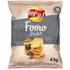 Lays forno blk peper 43gm