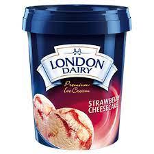 London dairy strawberry cheesecake 500ml