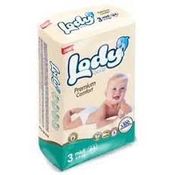 Lady baby 3.-6kg diapers jumbo 40 pcs