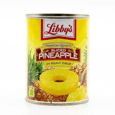 Libby pineapple sliced heavy syrup