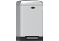 Cosmoplast 30L LUMINA STEEL WASTE BIN WITH PEDAL